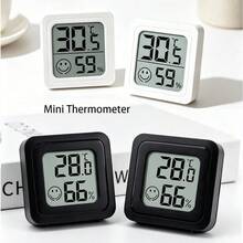 1/2/3pcs Mini Indoor Thermometer Hygrometer, High Precision Temperature Monitor, Humidity Meter, Comfort Indicator, Digital Display, Suitable For Home, Office, Reptile Habitat, Wine Cabinet - Thermometer and Hygrometer - View 6