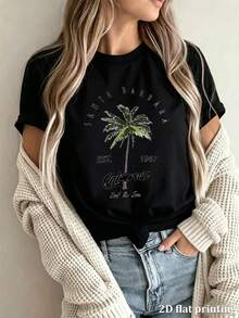 Women T-Shirts - Black - View 1