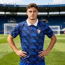France Home World Cup Football Jersey Men's Adult T-Shirt - 法國主場 - 查看 2