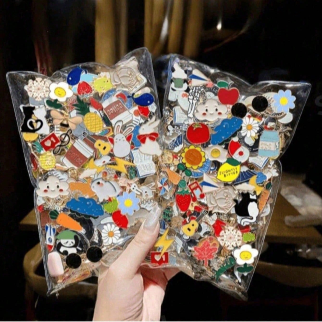 Piezas Conjunto de broches de encanto de dibujos animados - Pines de solapa de aleación de zinc con esmalte estilo gótico retro punk, adecuados para