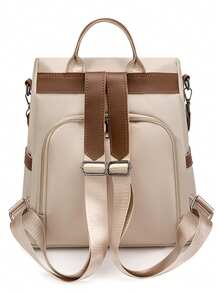 Lightweight Waterproof Dual‑Use Backpack For Women Office Travel & Daily Outings - Beige - View 6