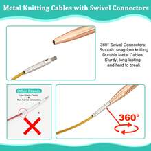 Circular Knitting Needle Set, Gold-Plated Interchangeable Knitting Needles + Extension Cables And Accessories, With Storage Bag, For DIY Knitting Crafts, Suitable For DIY Sewing Knitting Scarves, Hats And Other DIY Projects - Crochet Set - View 7