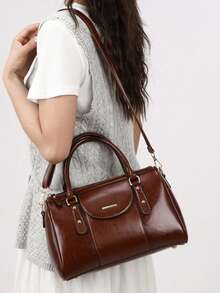 High Quality PU Leather Purses Handbags For Women Luxury Designer Shoulder Crossbody Bag 2026 New Ladies Messenger Bags - Brown - View 11