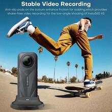 矽膠支架底座 適用於 Insta360 X5/X4，升級版防滑桌面相機安裝底座，柔軟便攜式穩定器支架適配器，360 行動相機配件 - 查看 7