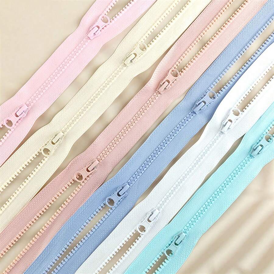 #5 Resin Zipper With Zinc Alloy Slider, Smooth , Anti-Burst, No Jamming, Thickened Tape For Clothing, Bags & Outdoor Gear - #5 Resin Zipper 80cm - View 1