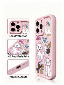 Miniso Disney 矽膠分層手機殼 夏季手機殼 假期禮物手機殼 防滑、防摔、防指紋手機殼 適用於 IPhone 17, 17Air, 17pro, 17promax, 11, 12, 13, 14, 15, 16pro, 16promax, 14Plus, 15Plus, 16Plus, 16pro, 16promax, XR. - 粉色 - 查看 3