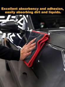 Vigour Summer Ultra-Fine Microfiber Car Cleaning Cloth - Multi-Functional Cleaning Cloth, Super Absorbent Thickened Technology, High Absorbency Quick-Drying Microfiber, High-Density Fabric, Reusable, Soft Car Towel, Microfiber Cleaning Cloth For Car Care, Car Interior Cleaning And Maintenance, Home Maintenance And Cleaning, Excellent Absorbency, Quick Drying, No Lint, Suitable For Cars, Trucks, Boats And Daily Home Cleaning, No Water Stains Quick-Drying Towel, Perfect Choice For Car Wash, Car, Motorcycle Owners - B - View 5