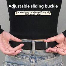 Ceinture élastique invisible, unisexe, amincissante et flatteuse - Conception confortable sans boucle, réglable et élastique, s'adapte parfaitement aux jeans et pantalons décontractés - Améliore vos courbes corporelles, ajustement invisible, unisexe, élastique confortable, taille unique - Multicolore - Voir 7