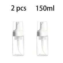 1pc/2pcs/3pcs 50ml/100ml/150ml/200ml Foaming Soap Bottle Empty Plastic Mousse Facial Cleanser Pump Bottle Refillable Lotion Shampoo Dispenser - Clear - View 11