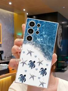 1個時尚海洋海龜海星仿珍珠手機殼 軟質保護套 適用於 Honor Galaxy A04e/12/A13/A14/A34/A50/A52/A53/A54/S21/S22/S23/S24/S25/S25Ultra/S25FE/S26/S26 PLUS/S26 ULTRA/S26 EDGE/ 6A/7A/8A/ 12T/13T/15T/15 TPRO, [國際版非本地版] - 無色 - 查看 4