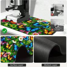 1pc Dish Drying Mat, Coffee Machine Mat, Colorful Butterfly Floral Print Durable Absorbent Drainage Mat, Suitable For Dining Table, Cafe And More, Multi-Purpose Water-Draining Mat, Home Gift, Tabletop Decor - XYLSD-472 - View 8