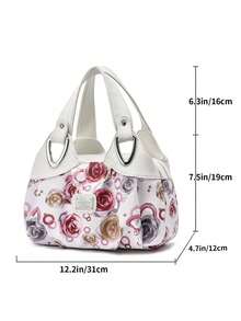 1pc Solid Color Versatile PU Women's Fashion Casual Tote Shoulder Bag Suitable For Life And Work - Multicolor - View 4
