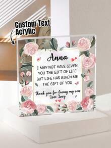 Custom Acrylic Photo Frame - Multiple Sizes Available, Single-Sided Printing, Fully Customizable Text. Whether As A Special Wedding Gift For Your Partner Or As A Stylish And Elegant Desktop Photo Frame, It Is An Ideal Choice. - Multicolor 02 - View 6