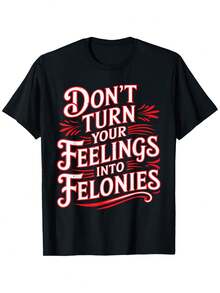No dejes que las emociones se conviertan en un delito. Camiseta con temática de gestión de emociones. - Negro - Ver 2