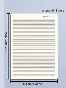1pc Kraft Paper English Homework Notebook, Softcover Exercise Book, 16K, For Elementary, Middle, High School And College Students, Back To School, School Supplies, Random Color - Multicolor - View 3