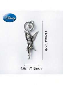 Monogram Disney 1個官方授權鑰匙圈，錫合金金屬材質，可掛在汽車、手機袋、錢包、背包上作為裝飾吊飾，生日週年禮物 - 均碼 - 查看 2
