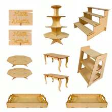 Rockkings Candy Bar 11 Pieces Model 8 For Candy Table Furniture - 卡其色 - 查看 7