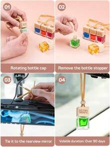 2026 New Car Hanging Fragrance, Long-Lasting Scent Diffuser, Effective Odor Removal, Suitable For Car, Home And Bathroom, Perfect Father's Day Gift - A - View 3