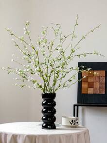 ZaiYe 1PC, High Quality Artificial Snow Willow Flowers, Home Decoration, Tabletop Decoration, Kitchen Bedroom Decoration, Engagement And Wedding Decoration, Spring And Summer Decoration, Winter Decoration - Multicolor - View 2