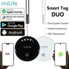 MiLife Item Tracker Compatible With IOS And Android, A Pet Locator And Finder App. - White - View 2