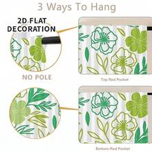 1pc, Home Decor, Floral Pattern Printed Table Skirt, Kitchen Small Curtain, Kitchen Cabinet Cover, With Curtain Holes, Easy To Hang, Rectangular, Machine Woven, Machine Washable, Kitchen Decoration And Accessories, Perfect For Kitchen Cabinets And Home Decor - Multicolor - View 8