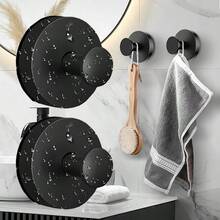 [Gancho de Ventosa Resistente] Gancho de Toalla Montado en la Pared sin Perforación - Gancho de Ventosa Resistente Adecuado para Ducha, Baño y Cocina - Puede Soportar Hasta 15 Lbs, Adecuado para Vidrio, Espejo, Azulejo, Superficies Lisas, Impermeable y Resistente a la Oxidación, Negro Mate - Almacenamiento de Esponja de Baño, Bata de Baño, Abrigo - color acero inoxidable - Ver 6
