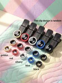 1 Set 3-In-1 Camera Lens Clip, Includes Wide Angle Macro Fisheye Lens And External SLR Magnifier, Perfect For Macro And Wide Angle Photography, Party Decoration, Photography Accessories - The Perfect Gift To Capture Unforgettable Moments! - Multicolor - View 1