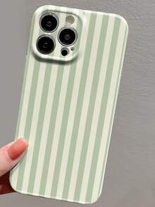 1 buah Casing Ponsel Keras Minimalis Gaya Feminin dengan Pola Garis-garis, Lubang Presisi, Lapisan Mengkilap, Perlindungan Penuh, Kompatibel dengan iPhone 11/12/13/14/15/16 Pro Max - MultiWarna - View 5