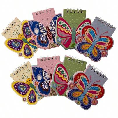 AoneFun Party Favors - 8 Pk Notebooks Bulk Pack of Small Notebooks 8 Year Old Year Old Notepads Stationary Party Favors Approx 4 inch