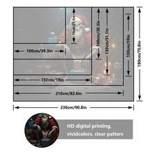 2D Flat, [2D Flat Printing] 1 Oversized High-Definition Digital Skull Santa + "Christmas Nightmare" Slogan Printed Tapestry, Non-Illuminated Tapestry, Polyester Material, Suitable As Backdrop Fabric, Photography Props, Party Banners, Birthday Gifts - 1PC - View 9