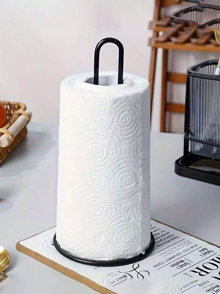 Countertop Paper Towel Holder, Kitchen Paper Towel Rack, For Kitchen Organization And Storage, Suitable For Standard And Large Size Paper Towel Rolls - Multicolor - View 1