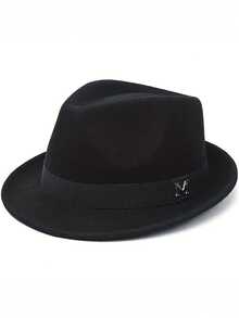 1 buah Topi Koboi Barat Modis Bertepi Kecil Ukuran M-Mark untuk Musim Gugur, Lingkar Kepala Besar, Topi Jazz yang Membuat Wajah Terlihat Lebih Ramping - beraneka warna - View 9