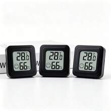 1/2/3pcs Mini Indoor Thermometer Hygrometer, High Precision Temperature Monitor, Humidity Meter, Comfort Indicator, Digital Display, Suitable For Home, Office, Reptile Habitat, Wine Cabinet - Thermometer and Hygrometer - View 17