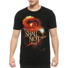 No pasarás, Gandalf, Camiseta de El Señor de los Anillos, Tallas para Hombre y Mujer (LOR-33221) - Negro - Ver 2