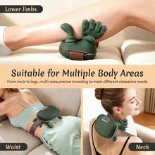 Massage Hand - Shoulder And Neck Massager, Bionic Heated Massager, Neck Massager With Fingers, 4D Kneading Massage, Simulates A Real Palm Massage For Comfort, Relax Muscle Tension - Green - View 4