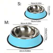 Personalized Non-Slip Stainless Steel Pet Bowl, Customizable Name - Suitable For Cats And Dogs, Ideal For Food And Water Supply, Decorative, Stylish Design, Vibrant Colors, Customized Christmas Decoration, Collectible, Home Decor, Perfect Gift For Him, Her, Family, Friends, Pet Lovers, Suitable For Anniversary, Birthday, Christmas, Housewarming, Autumn/Winter - Multicolor - View 3