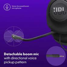 Headset Gaming Over-Ear Berkabel Quantum 100M2, Dilengkapi dengan Suara Khas JBL QuantumSOUND, Jack Headphone 3.5mm, Kompatibel dengan Berbagai Platform, Mikrofon yang Dapat Dilepas, dan Dukungan Mute. - View 6