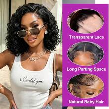 Human Hair Wig 12 Inch 13x4 Deep Wave Lace Front Wigs Human Hair Pre ...