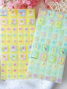 DIY Stickers, Transparent Solid Stickers, Replaceable Collectible 3D Stickers, Reusable Self-Adhesive DIY Decorative Stickers, Interactive Stickers For Kids, Everyday Decorative Stickers, Party Decoration Stickers, Sticker Games For Kids. - Multicolor - View 2