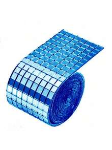 自黏式馬賽克瓷磚 5x5mm 迪斯可方塊鏡面馬賽克片，手工小玻璃鏡條，適用於室內外裝飾、DIY藝術拼貼、花瓶、杯子、相框及其他手工藝 - 彩色 - 查看 15