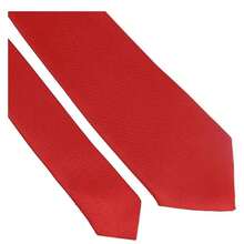 Kit 3 Gravatas Cinza Claro Padrinhos Casamentos Eventos - Vermelho - Visão 5