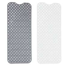 Extra Large Bath Mat Non Slip Bathtub Anti Mold Strong Suction Rubber Shower Mat - Blanco - Ver 5