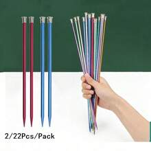 2/22 cái/gói Kim đan nhiều màu, Kim đan áo len, Dụng cụ đan, Phụ kiện đan DIY, Màu ngẫu nhiên - Nhiều màu - Xem 12