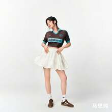 Adidas BUBBLE SKIRT W 經典泡泡裙，附內層打底褲，馬思純同款 - 白色 - 查看 2