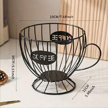Black Nordic Style Coffee Capsule & Snack Storage Box, Luxury Design, Suitable For Home/Bar/Cafe Display - Stainless Steel - View 4