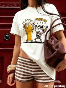 Women T-Shirts - White - View 5