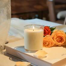 12pcs 7oz Glass Candle Jars With Bamboo Lids Wick Kits Thick Clear Wide Mouth Containers For Candle Making - Clear - View 9