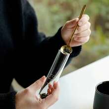 Creative Glass Tea Infuser With Cork Stopper - Transparent Test Tube Design, Perfect For Loose Leaf Tea - Ideal For Home Gatherings And Parties Glass Test Tube Tea Strainer Tea Filter Creative Tea Cup Filter Tea Separator Tea Infuser, Flower Tea Strainer Gift For Tea Lovers - Multicolor - View 4