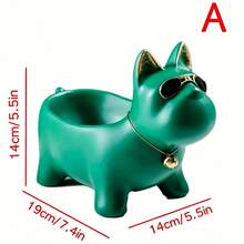 Modern Minimalist Creativity Home Room Living Room Decorative Accessories ,Key Storage Rack ,Dog Sculpture ,Watch, Remote Control Storage Box,Resin Material - View 6