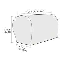 2pcs/Set Solid Color Jacquard Sofa Armrest Covers, Super Soft Elastic Sofa Armrest Protector, Dust-Proof, Suitable For All Seasons - Multicolor - View 2